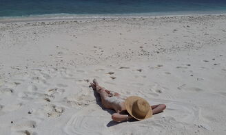 Woman, Beach, Femininity image.